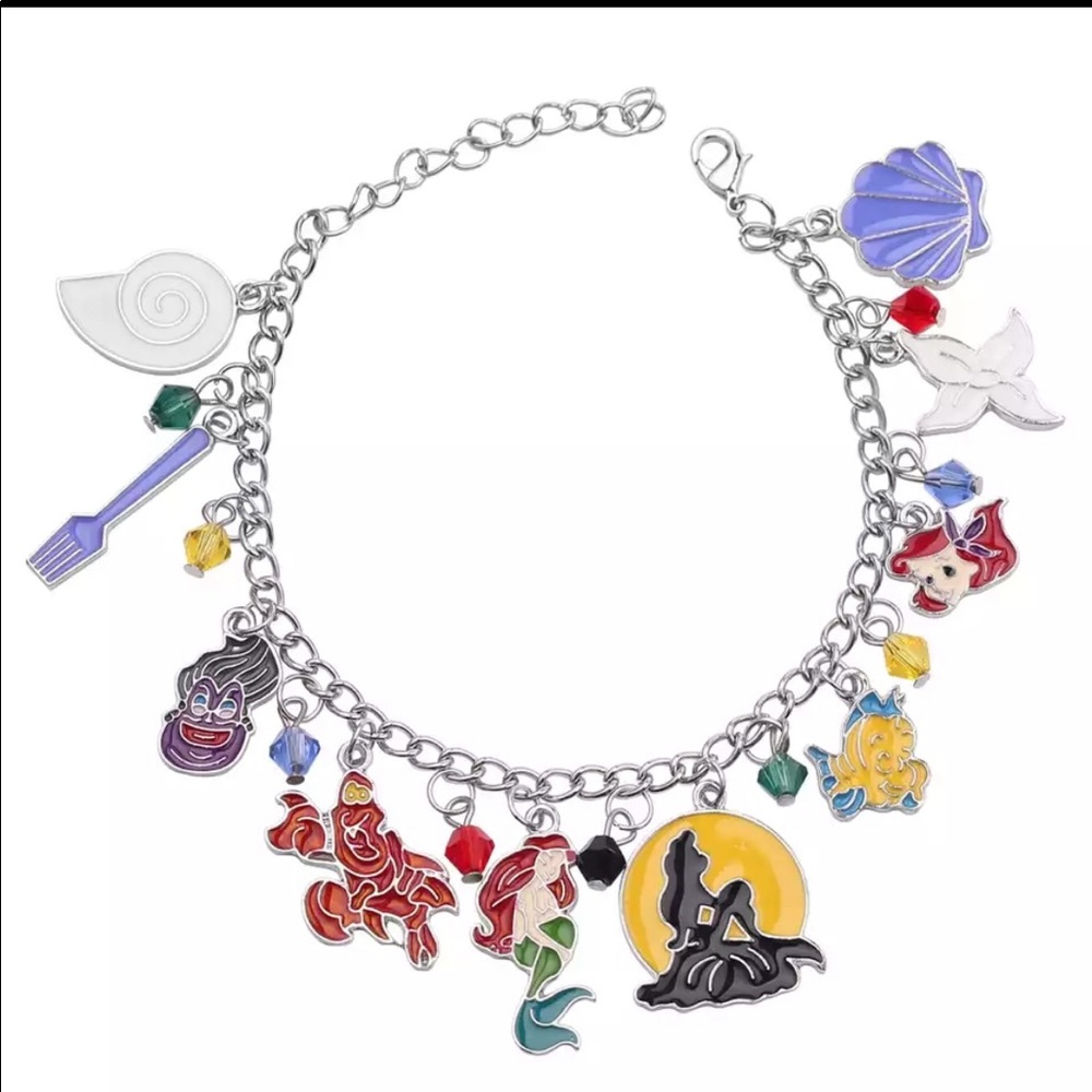 Little Mermaid Theme Charm Bracelet